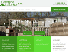 Tablet Screenshot of camping-terrier64.com